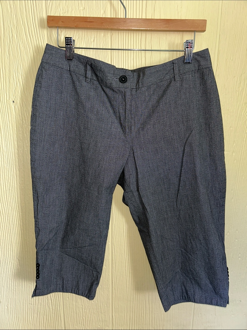 Gray Cropped Dress Pants